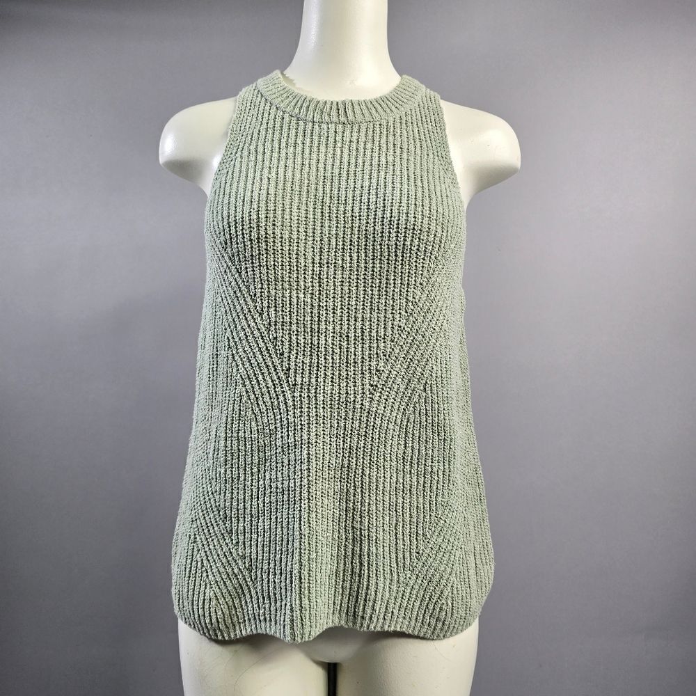 Madewell Light Green Knit Tank Top R2